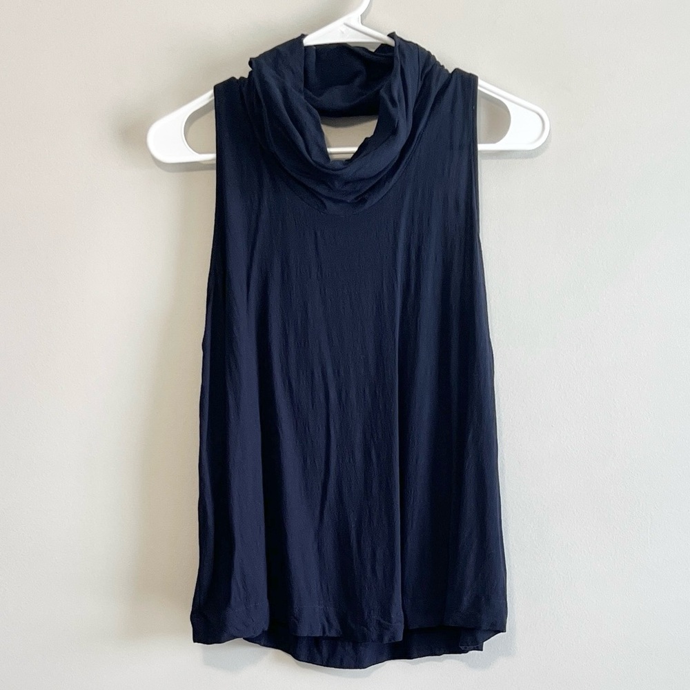 Free People City Lights Cowl Neck Open Back Tank